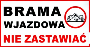 Tabliczki dotyczące oznakowania terenu